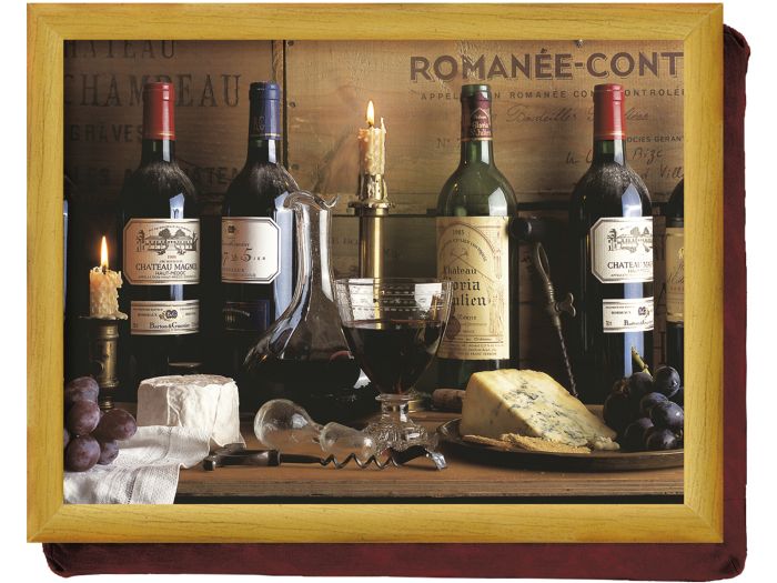 Creative Tops Vintage Wine Cushion Lap Tray 32.5x43.5x6.5CM