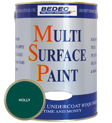 Bedec MSP Multi Surface Paint Soft Gloss Holly 250ml tin