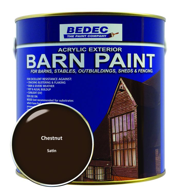 Bedec Barn Paint Satin Chestnut 2.5L