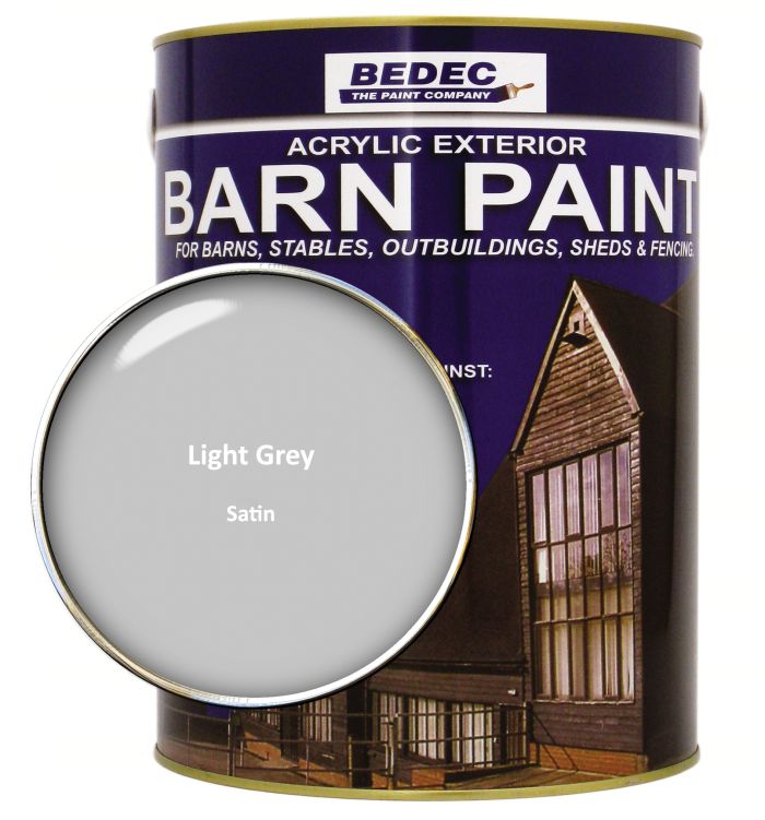 Bedec Bedec Barn Paint Satin Light Grey 5L