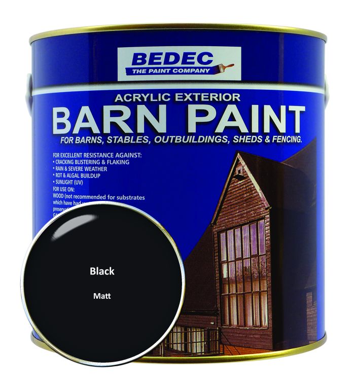 Bedec Barn Paint 2.5L Black Matt