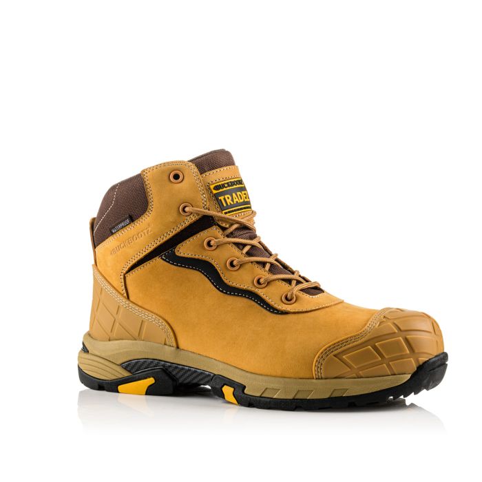 Buckbootz Tradez Blitz Safety Boot S3 SRC Honey Size 7