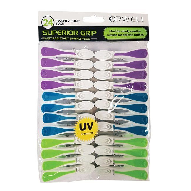 Orwell 6303 Superior Grip Spring Peg, Pack of 24