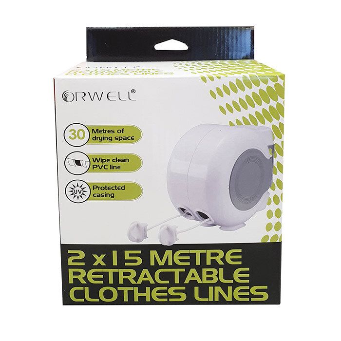 Orwell 6346 Twin Line Retractable Clothes Line 30M