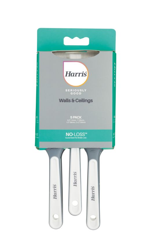 Harris Walls & Ceilings Seriously Good Flat Brush Pack of 5