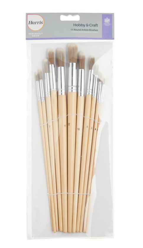 Harris Hobby & Craft Seriously Good Round Brush Pack of 11