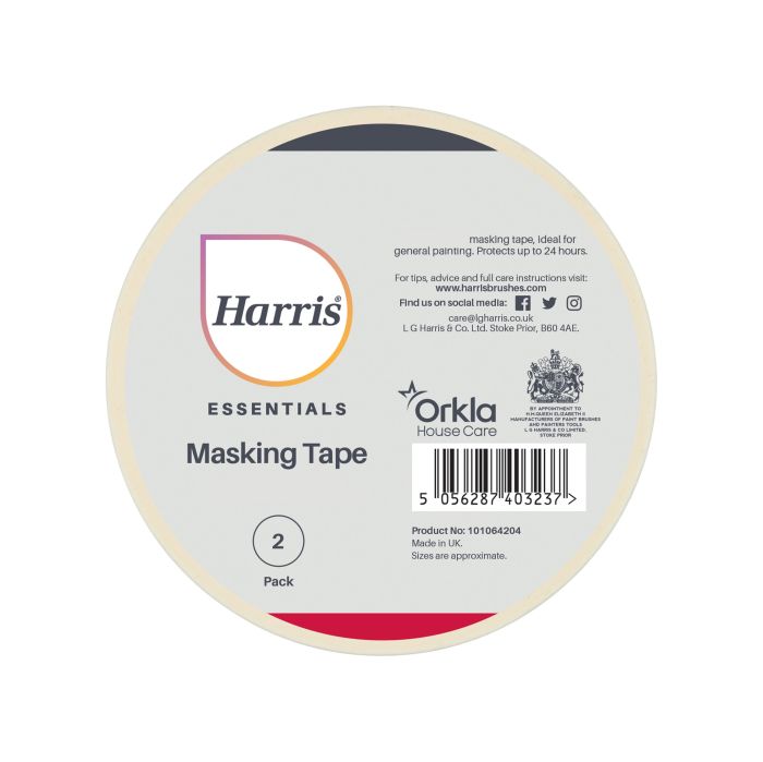 Harris Preparation Essentials Masking Tape 48mm Twin Pack