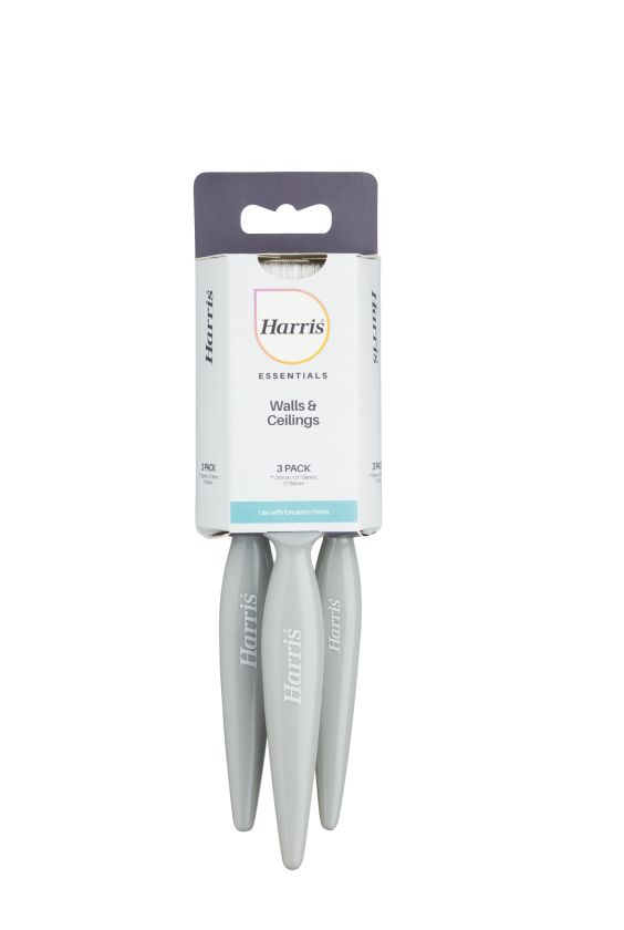Harris Walls & Ceilings Essentials Flat Brush Pack of 3