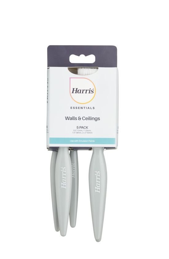 Harris Walls & Ceilings Essentials Flat Brush Pack of 5