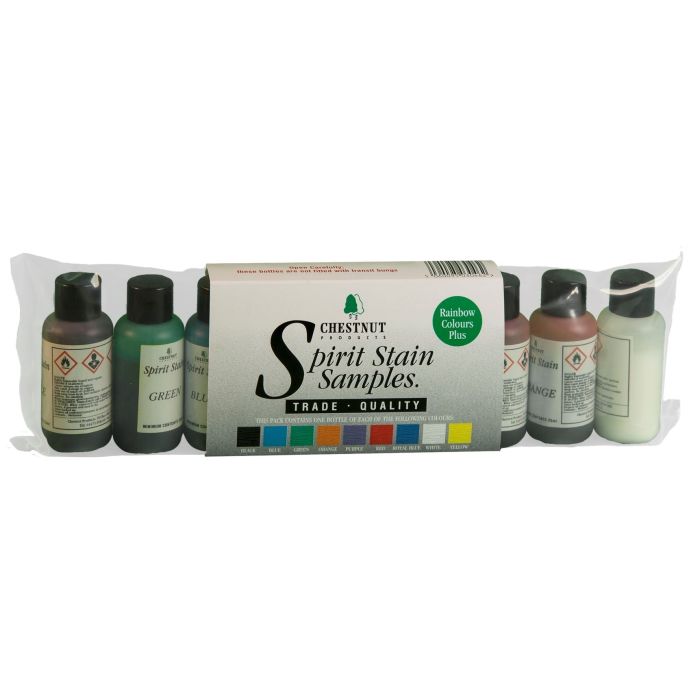 Chestnut Products Spirit Stain Kit Rainbow 9 x 25ml