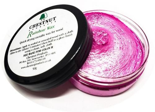 Chestnut Products Rainbow Wax 50g pink water-based decorative wax jar