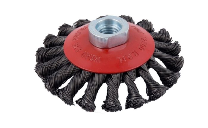 Abracs ABWBB100M14T 100mm x M14 Bevelled Twist Knot Wire Brush