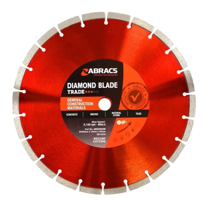 Abracs ABDD30020M 300mm x 10mm x 20mm General Construction Materials Diamond Blade