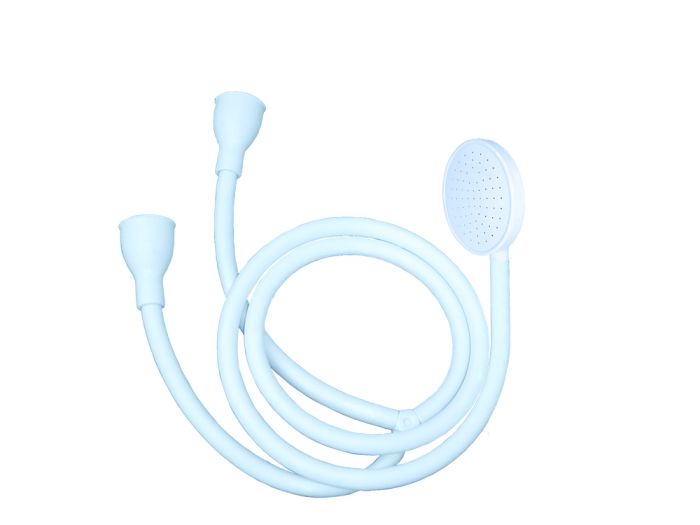Blue Canyon SH001 Vector Shower Head Spray in White with tap connectors