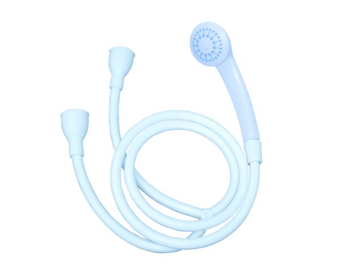 Blue Canyon Sh-002 Lunar Push Fit Shampoo Spray with 1.7m hose and 7cm round handset in white