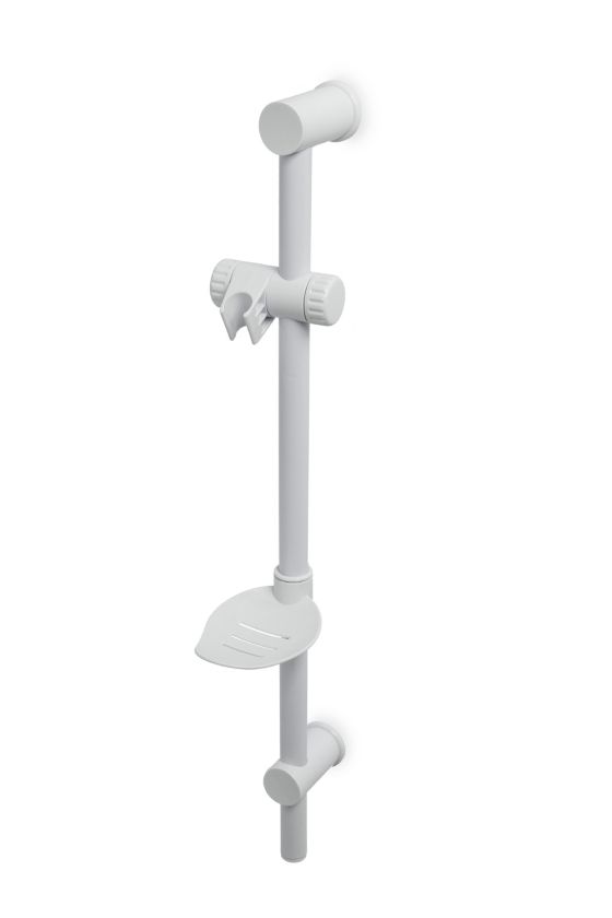 Blue Canyon SH2100/WH Freeway Sliding Bar shower head riser rail in white