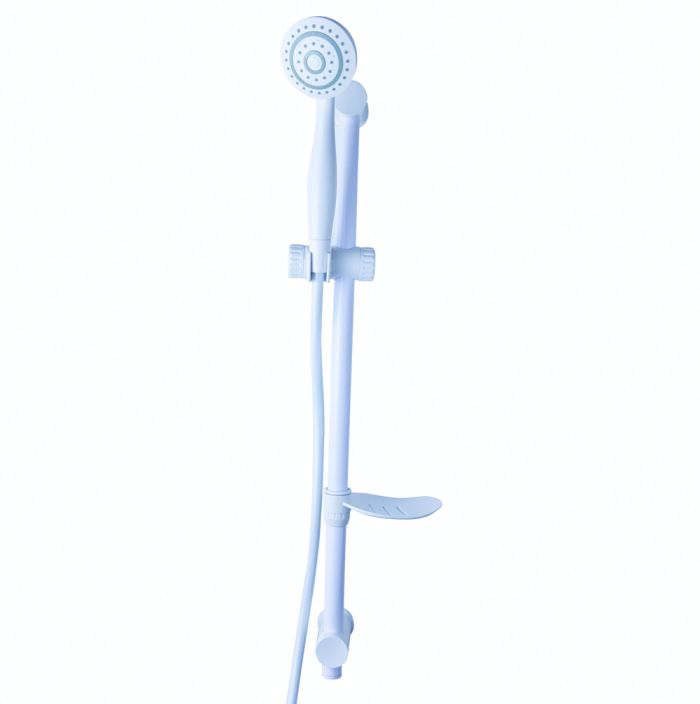 Blue Canyon SH3100WH TITAN Shower Riser Rail Set in White