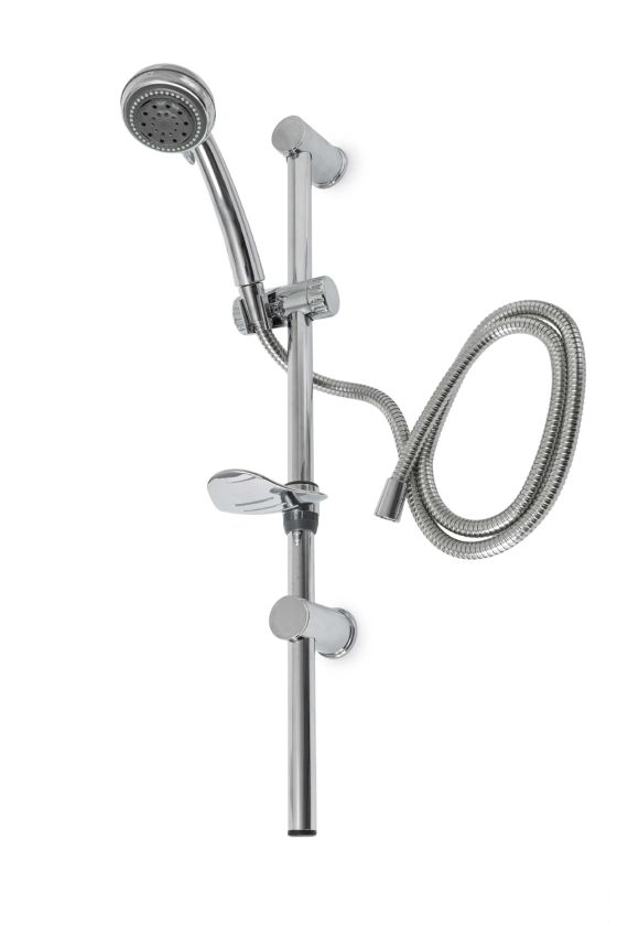 Blue Canyon SH3100/CH Titan Shower Set with sliding bar, three-way shower head and hose in chrome