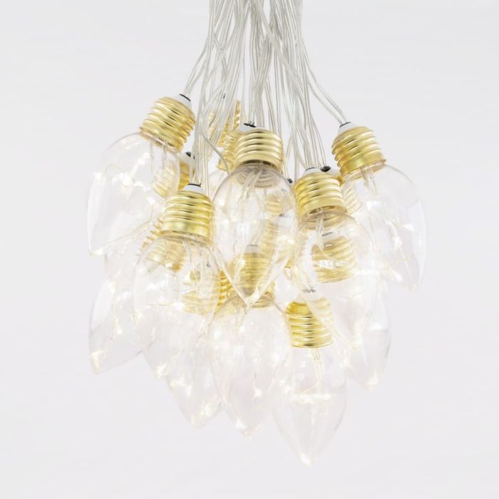 The Solar Centre Lumify USB Solar Candle Bulb Lights set of 20 with vintage warm white LEDs