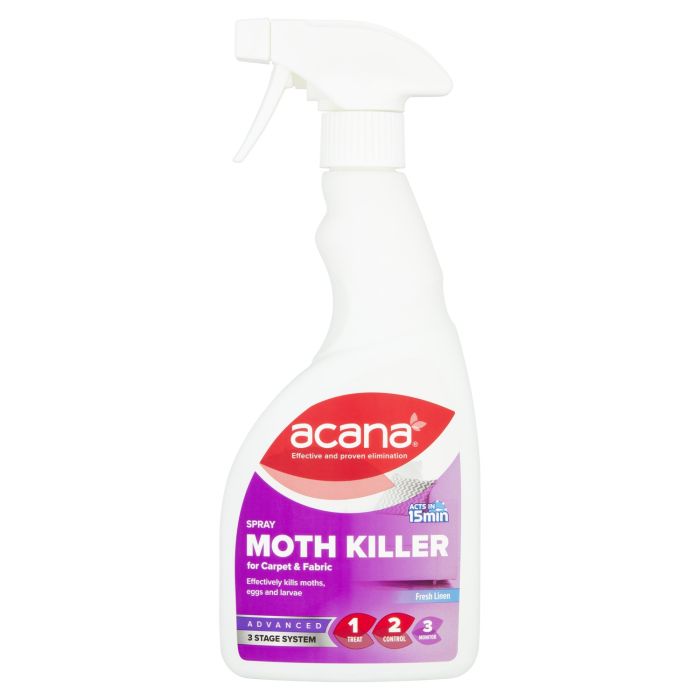 Acana 500ml Fresh Linen Carpet and Fabric Moth Killer Spray
