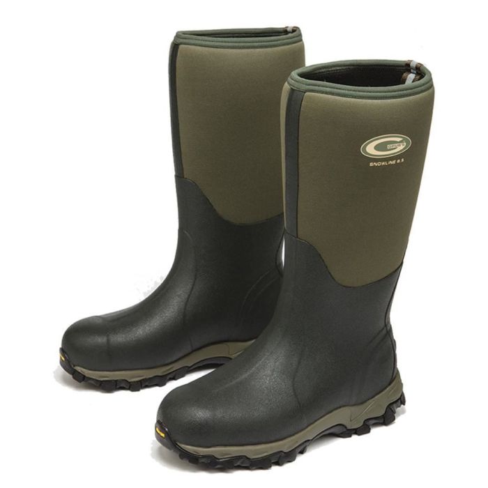 Grubs Snowline 8.5 Wellington Boots - Moss Green - Size 8