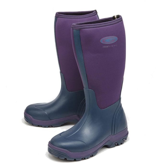 Grubs Frostline 5.0 Wellington Boots in Violet Purple Size 8