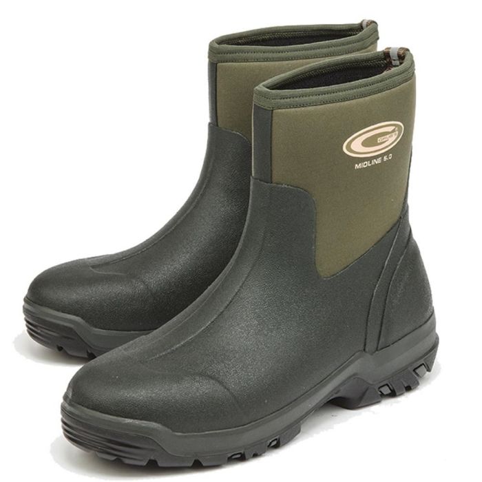 Grubs Midline 5.0 Wellington Boots - Moss Green - Size 9