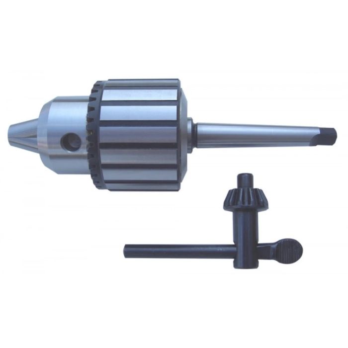 Charnwood DC13MT1 13mm capacity MT1 lathe drill chuck with chuck key