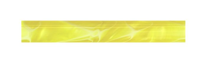 Charnwood AR06 acrylic pen blank, 19mm diameter by 130mm, yellow with white swirl