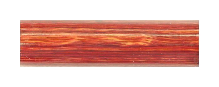 Charnwood CW02 wooden pen blank in red, measuring 20mm x 20mm x 130mm