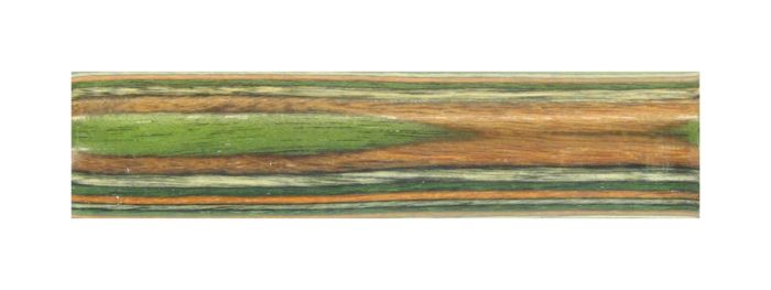 Charnwood CW10 wooden pen blank, 20mm x 20mm x 130mm, green and yellow