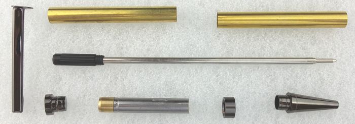 Charnwood PEN7GM 7mm Slimline Twist Pen Kit in Gun Metal