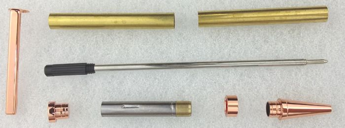 Charnwood PEN7CO 7mm Slimline Twist Pen Kit in Copper