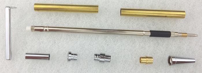 Charnwood PCL7CH 7mm Slimline Click Pencil Kit in Chrome