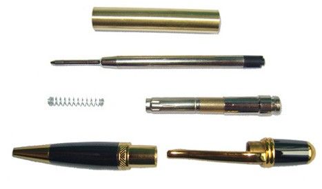 Charnwood Sienna Twist Pen Kit in Gold & Gun Metal
