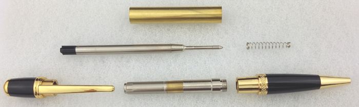Charnwood Sienna Twist Pen Kit in Gold and Black