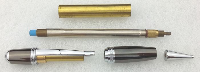 Charnwood Sienna Twist Pencil Kit in Chrome and Gun Metal