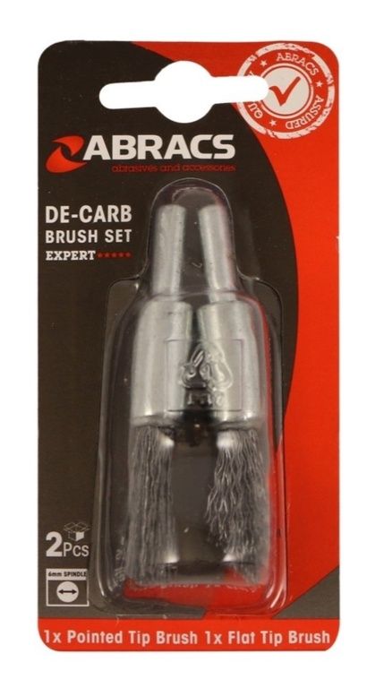 Abracs ABWBSMPACK8 De-Carb Wire Brush Set 2 Pack
