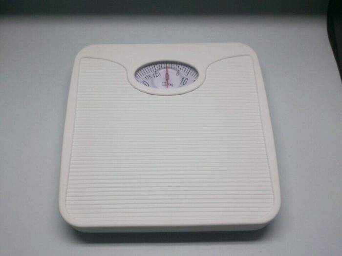 Blue Canyon SZ Series Mechanical Bathroom Scale in white