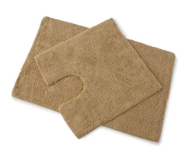 Blue Canyon 105/LA Premier 2 Piece Bath Mat Set in Walnut Latte