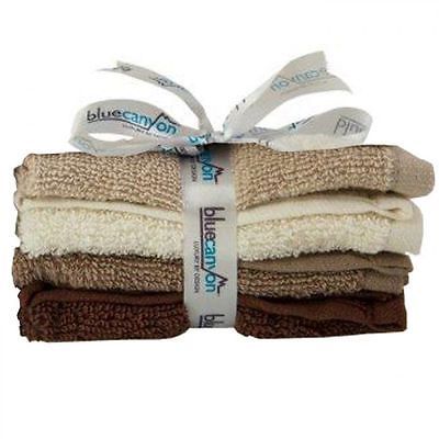 Blue Canyon FC4/EA Premier Collection 4 Pack Face Cloth in earth