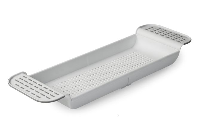 Blue Canyon extendable over bath rack in white