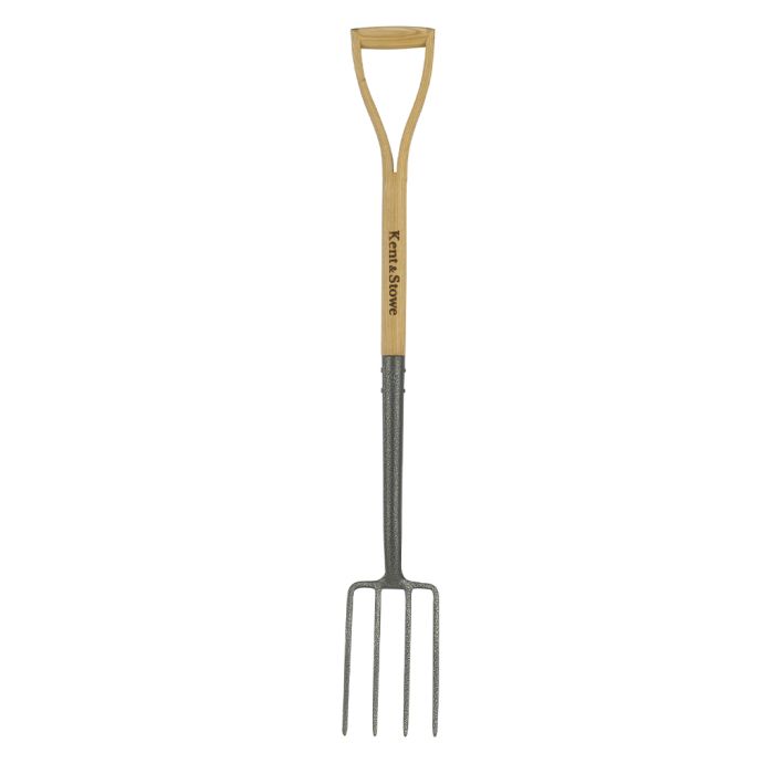 Kent & Stowe Carbon Steel Border Fork 70100218, 104cm with ash wood handle