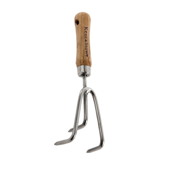 Kent & Stowe Garden Life Stainless Steel Hand 3 Prong Cultivator, 0.125kg, 214mm