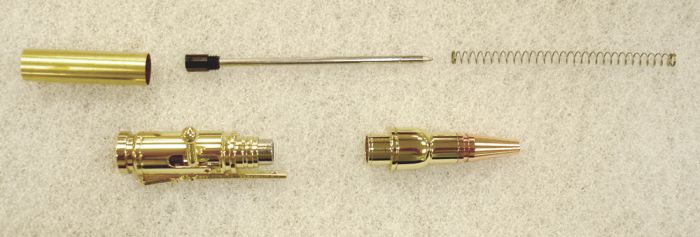 Charnwood PENMBG Mini Bolt Action Pen Kit in Gold
