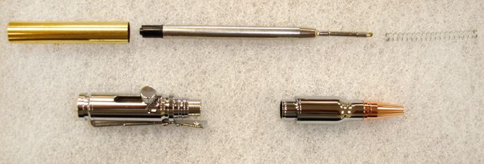 Charnwood PENLLCH Lock n Load Bullet Pen Kit 135mm in Chrome
