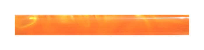 Charnwood AR22 acrylic pen blank in orange with transparent swirl, 19mm diameter and 130mm length