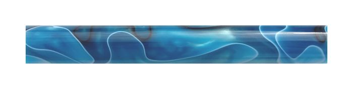 Charnwood AR29 acrylic pen blank 19mm diameter by 130mm in royal blue with white and black swirl