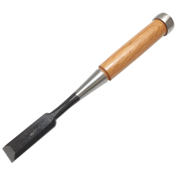 Asahi NK-118 Japanese Laminated Shirogami Nomi Chisel 18mm with red oak handle