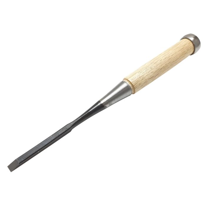 Asahi DK-36 6mm Japanese Laminated SK5 High Carbon Steel Bench Chisel with white oak handle